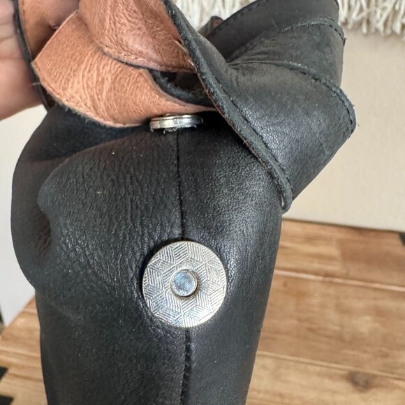 Jeffrey Campbell X Free People Vega Black Metal Toe Cap Flat Combat Boot Size 8 - Picture 7 of 16